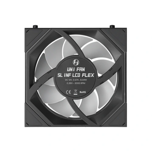 Lian Li UNI Fan SL INF LCD Flex Wireless ARGB 120mm Triple Pack Cabinet Fan